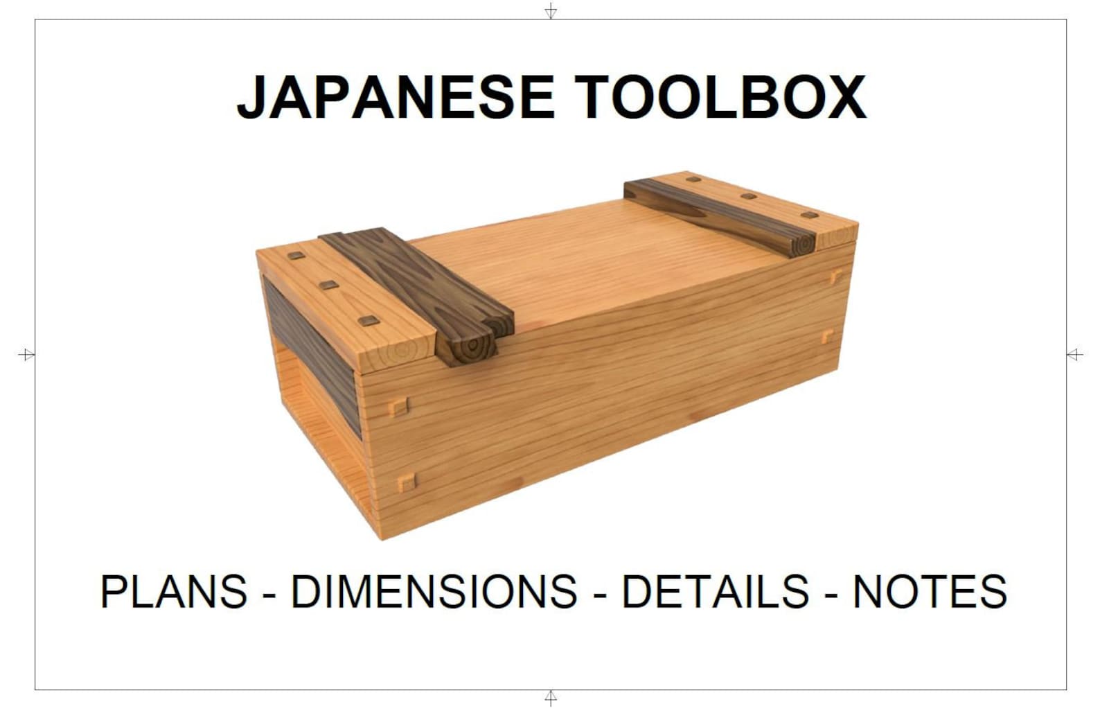 Japanese Toolbox Plans Dimensions Details Notes Etsy Canada