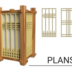 Mini Japanese Lamp - Plans - Dimensions - Details - Notes