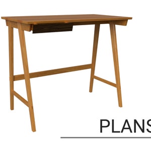 Escritorio Cherry - Planos, Dimensiones, Detalles, Notas