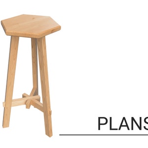 Three Legged Stool - Plans, Dimensions, Details, Notes