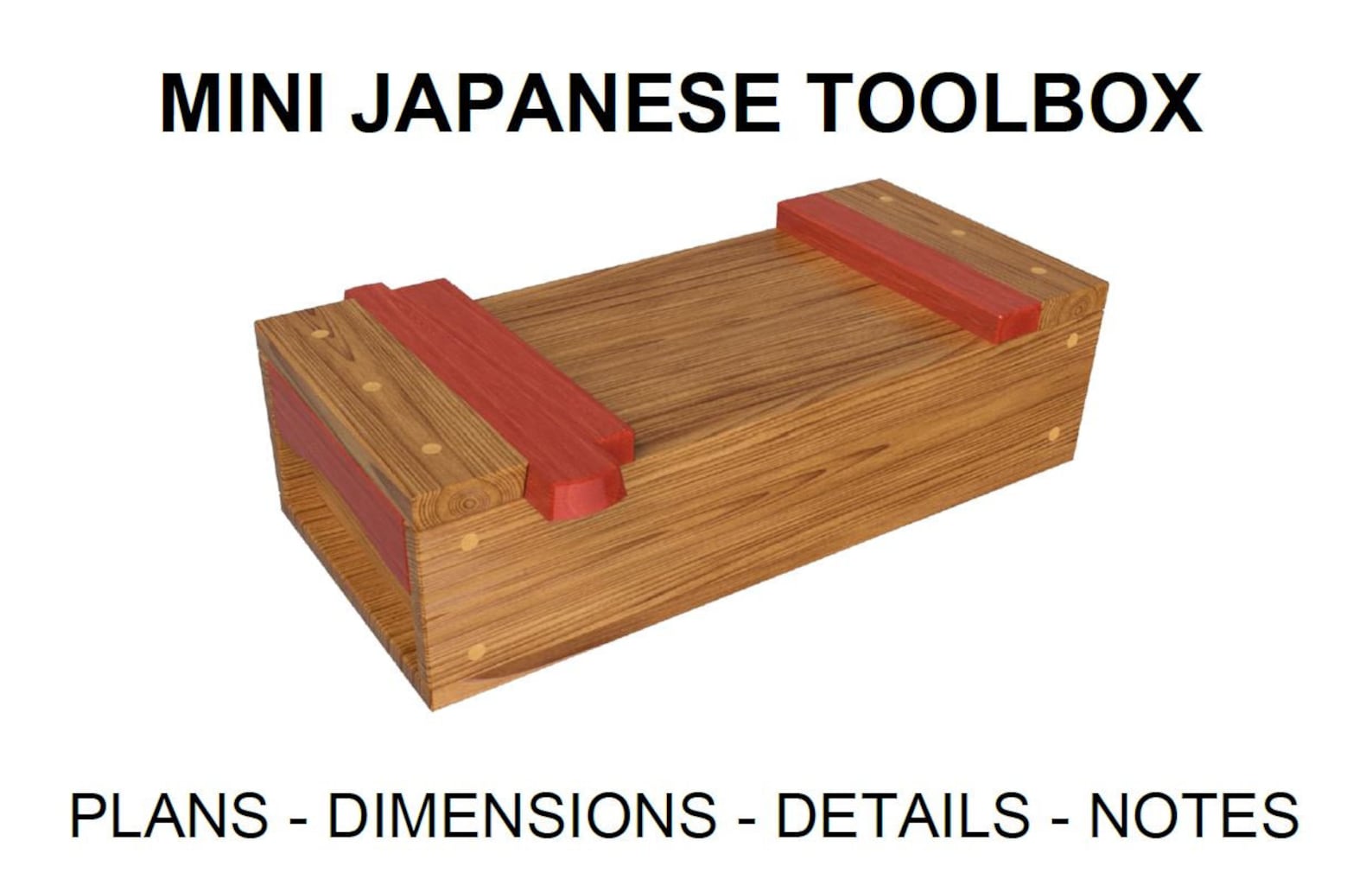 Mini Japanese Toolbox Plans Dimensions Details Notes (Download Now) Etsy