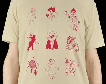 Beardsley &#39;Doodles&#39; Short Sleeve Tee BEIGE