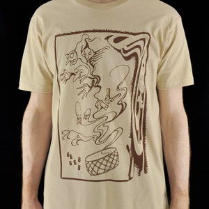 Spirit Book Page Collage Tee BEIGE