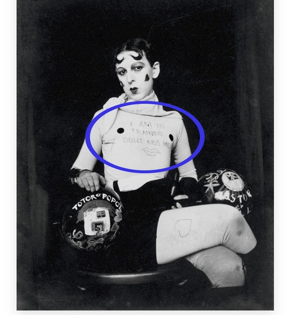 「愛しているならDON'T KISS ME」SHOES　8㎝CD　C‐1468 Cahun Facsimile Text 'i'm in Training Don't Kiss Me' Tee WHITE - Etsy