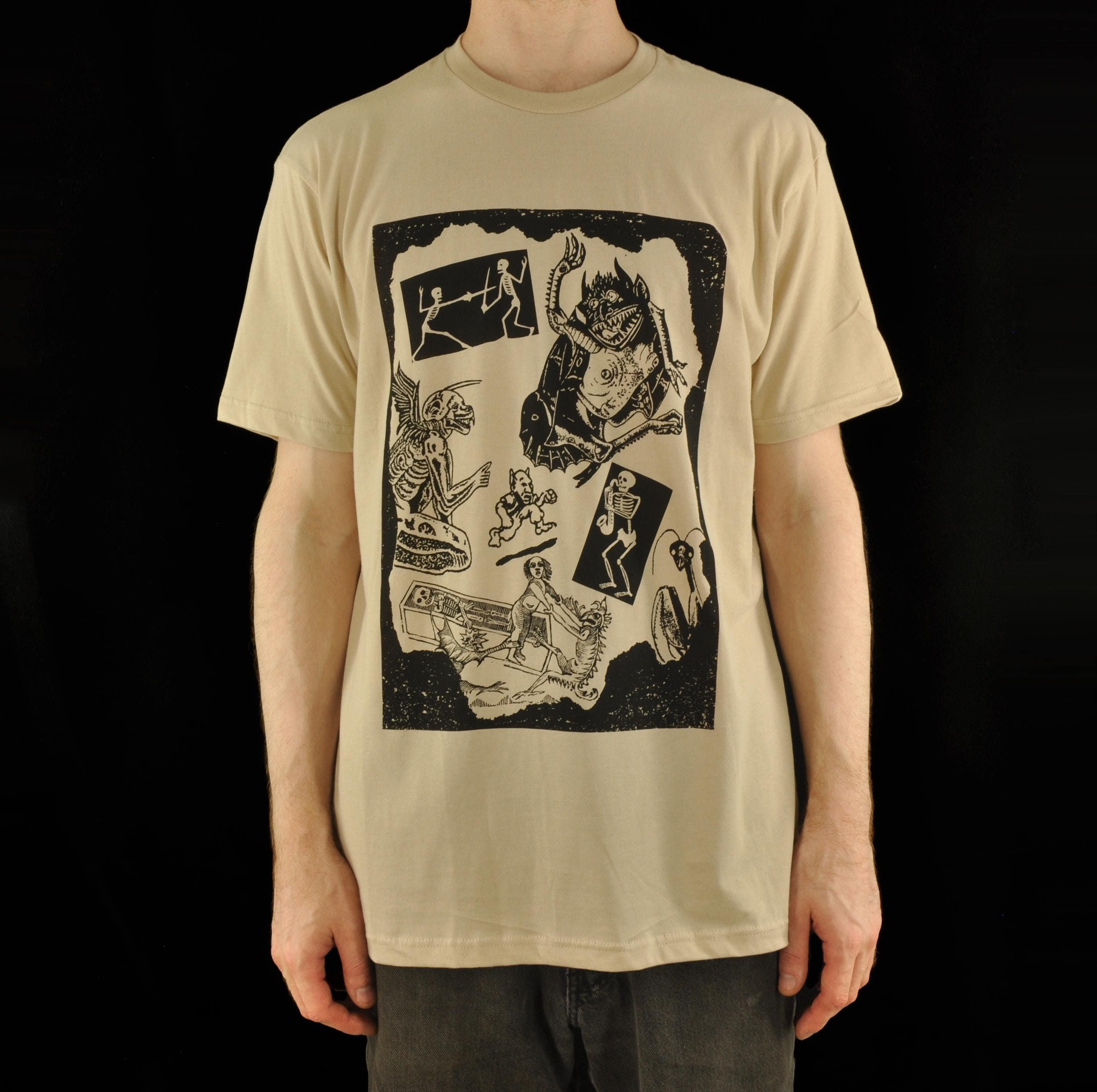 【VETEZE】25SS★ AubeA Drawing Atelier T-shirt Oversized clay Capra t-shirt Size XS Colors Clay - OLOW