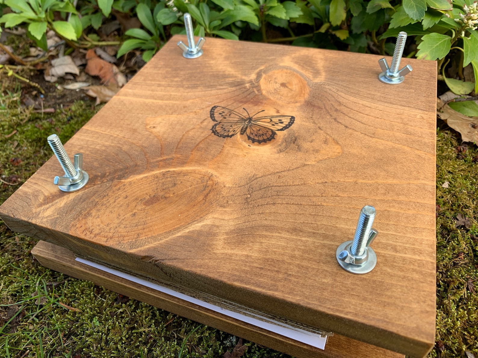 Flower Plant Press Kit Rustic Botanical Solid Wood Press With Etsy Canada