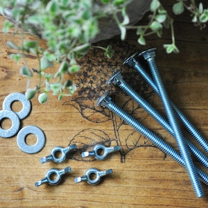 Flower Plant Press Kit, Rustic Botanical Solid Wood Press with Hydrangea Stamp image 6