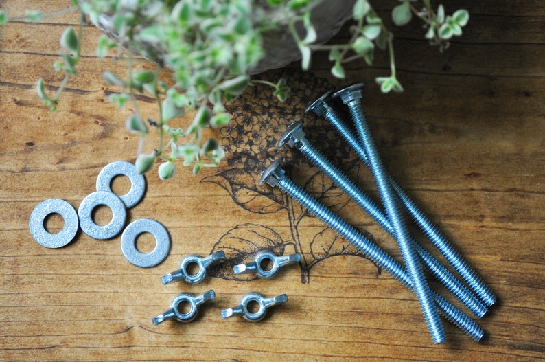 Flower Plant Press Kit, Rustic Botanical Solid Wood Press with Hydrangea Stamp image 6