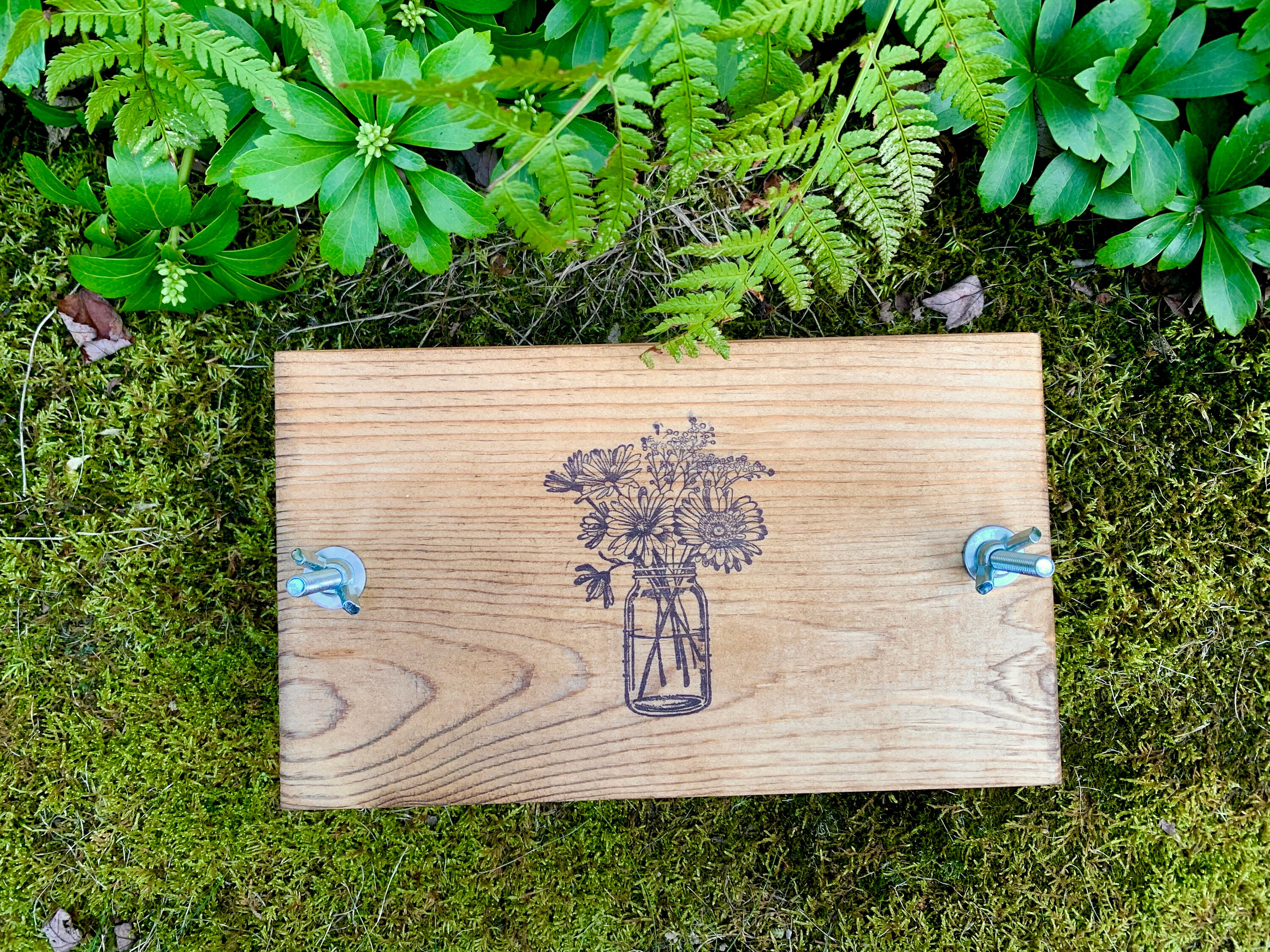 Small Flower Plant Press Kit Rustic Botanical Solid Wood Etsy