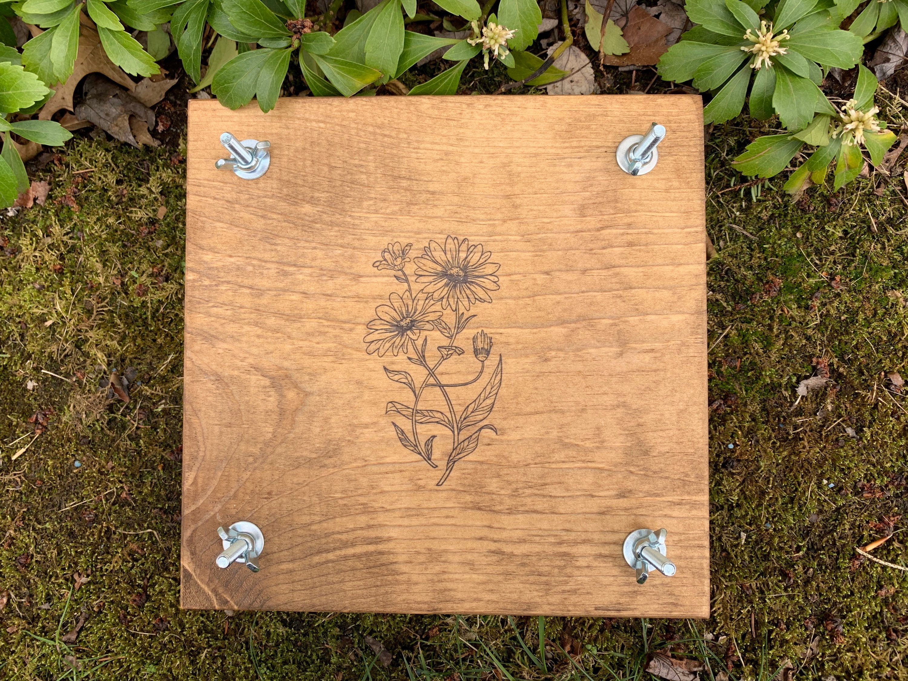 Flower Plant Press Kit Rustic Botanical Solid Wood Press With Etsy