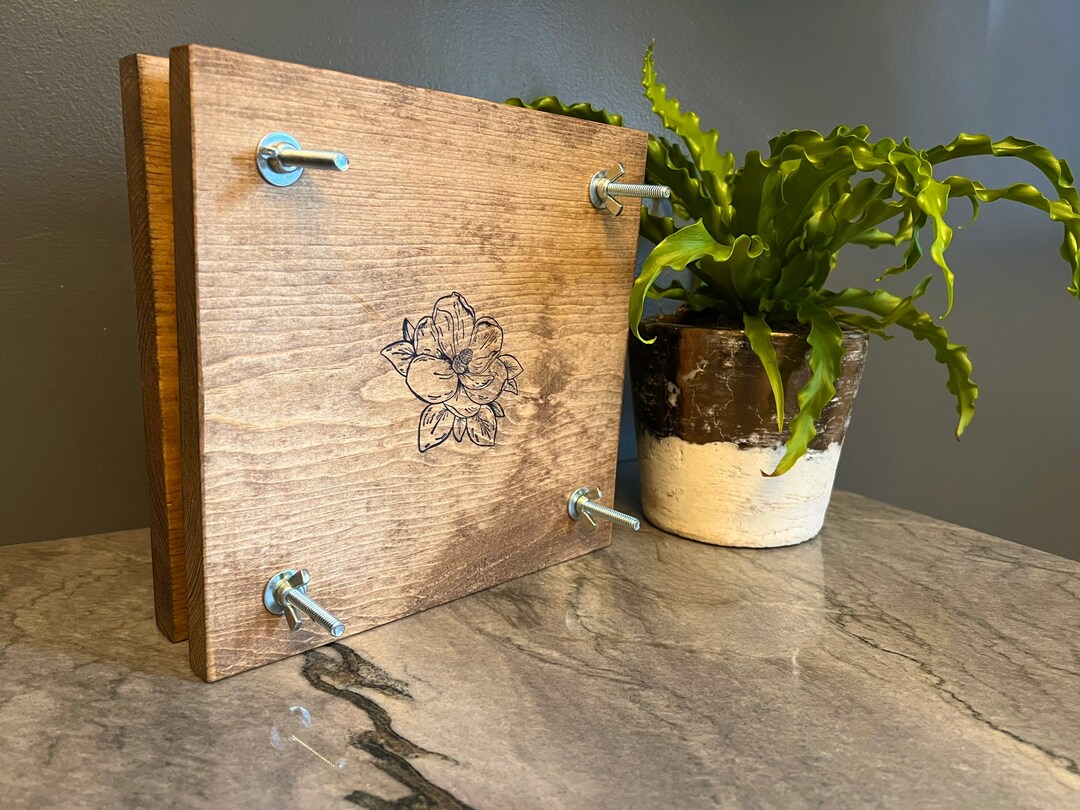 Flower Plant Press Kit Rustic Botanical Solid Wood Press With Etsy