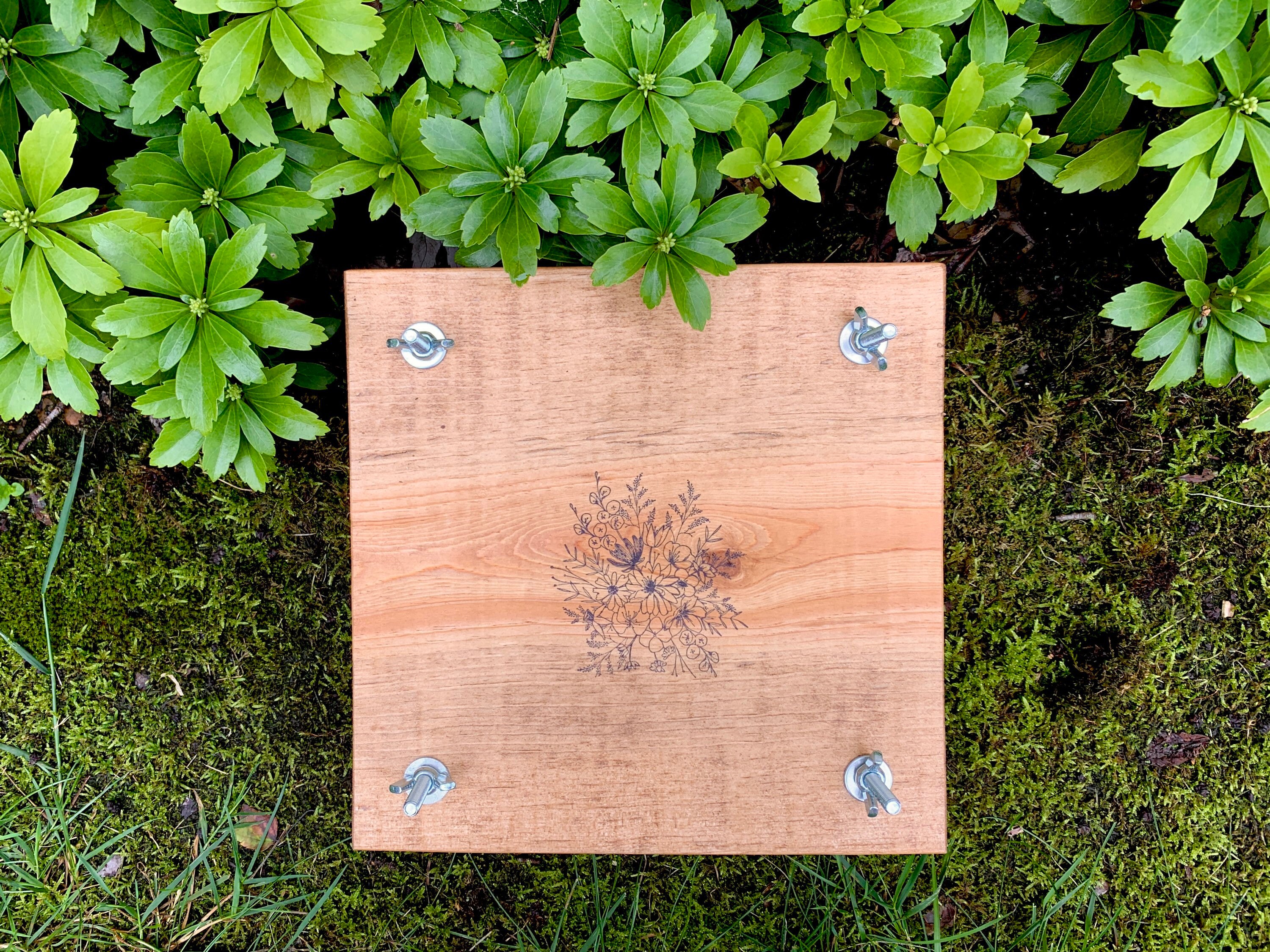 Flower Plant Press Kit Rustic Botanical Solid Wood Press With Etsy