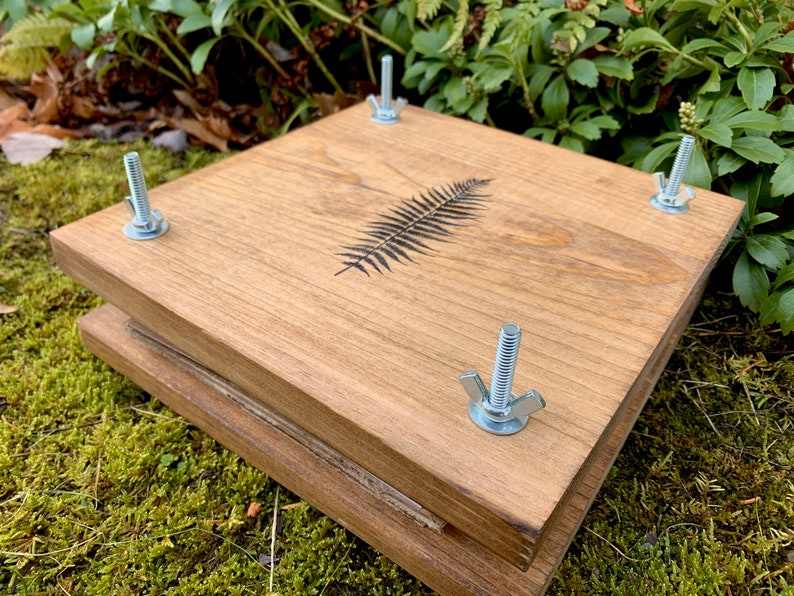 Flower Plant Press Kit Rustic Botanical Solid Wood Press With Etsy