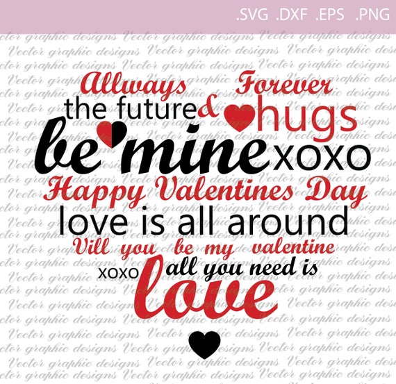 Allways And Forever Hugs Love Heart Svg Cutting File Etsy