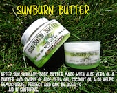 Sunburn Butter after sun skincare body butter with aloe vera oil, gel butter