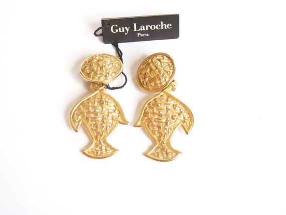 GUY LAROCHE - Guy Laroche PARIS vintage 80s earrin