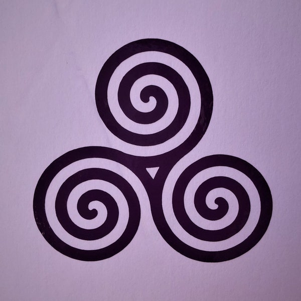 Celtic Spiral Vinyl Decal For Cars, Laptops, Cups, Water Bottles, Ceramics, Metal, Etc.