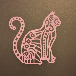 Tribal Cat Vinyl Decal