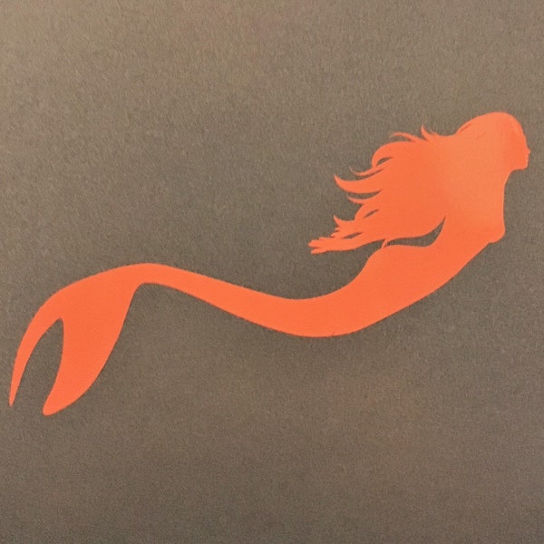 Sleek Mermaid Vinyl Decal for Laptops, Cars, Cups, Water Bottles Etc.