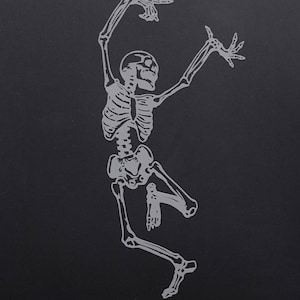 Dancing Skeleton Vinyl Decal