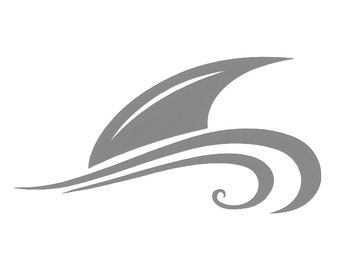 Shark Fin Vinyl Decal