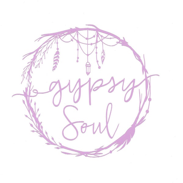 Gypsy Soul Vinyl Decal for Laptops, Water Bottles, Cars, etc.