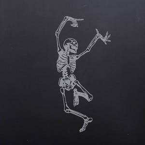 Dancing Skeleton Vinyl Decal