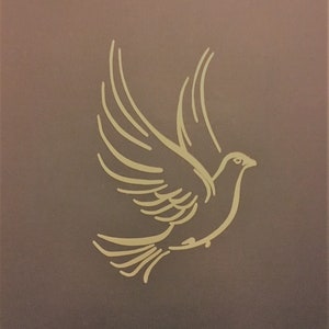Dove Vinyl Decal for Laptops, Cars, Cups, Water Bottles Etc.