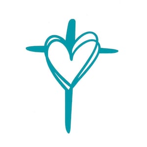Scribbled Cross Vinyl Decal For Laptops, Cars, Cups, Water Bottles, Ceramics, Metal, Etc.