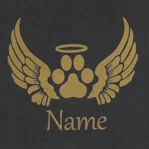 Pet Angel 2 Indoor/Outdoor Permanent Adhesive Vinyl Decal