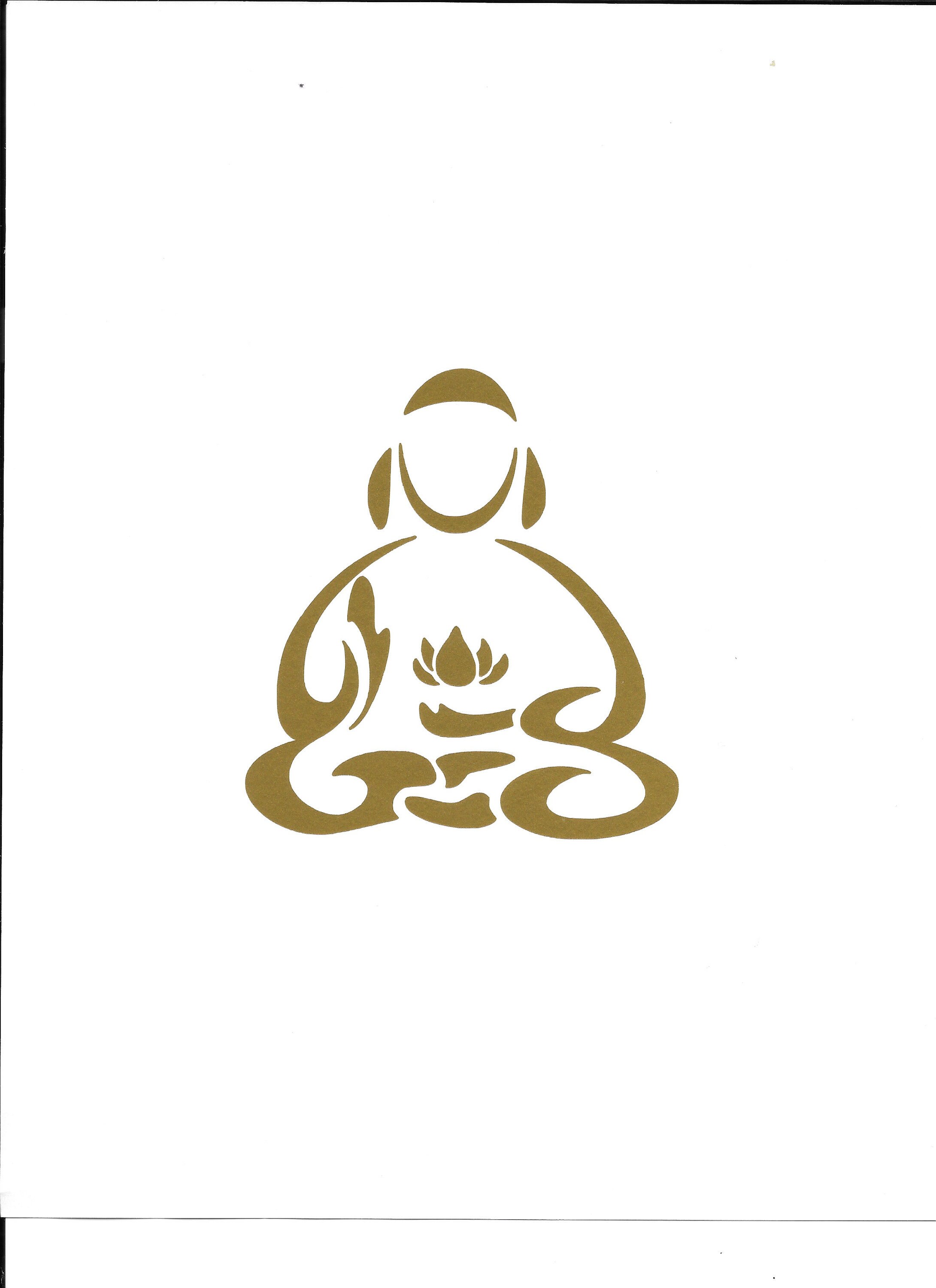 Minimalist Buddha Vinyl Decal courtesy of Etsy