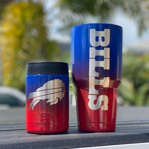Buffalo Bills Powdercoated Yeti Tumbler, Free Personilization! image 1