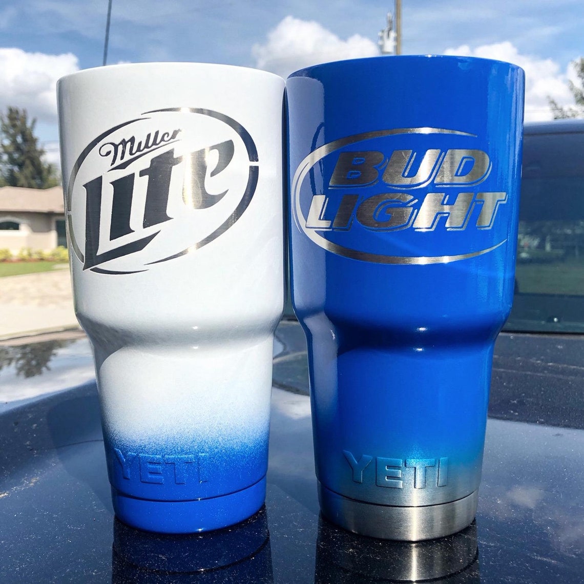 El tumbler Yeti personalizado con recubrimiento