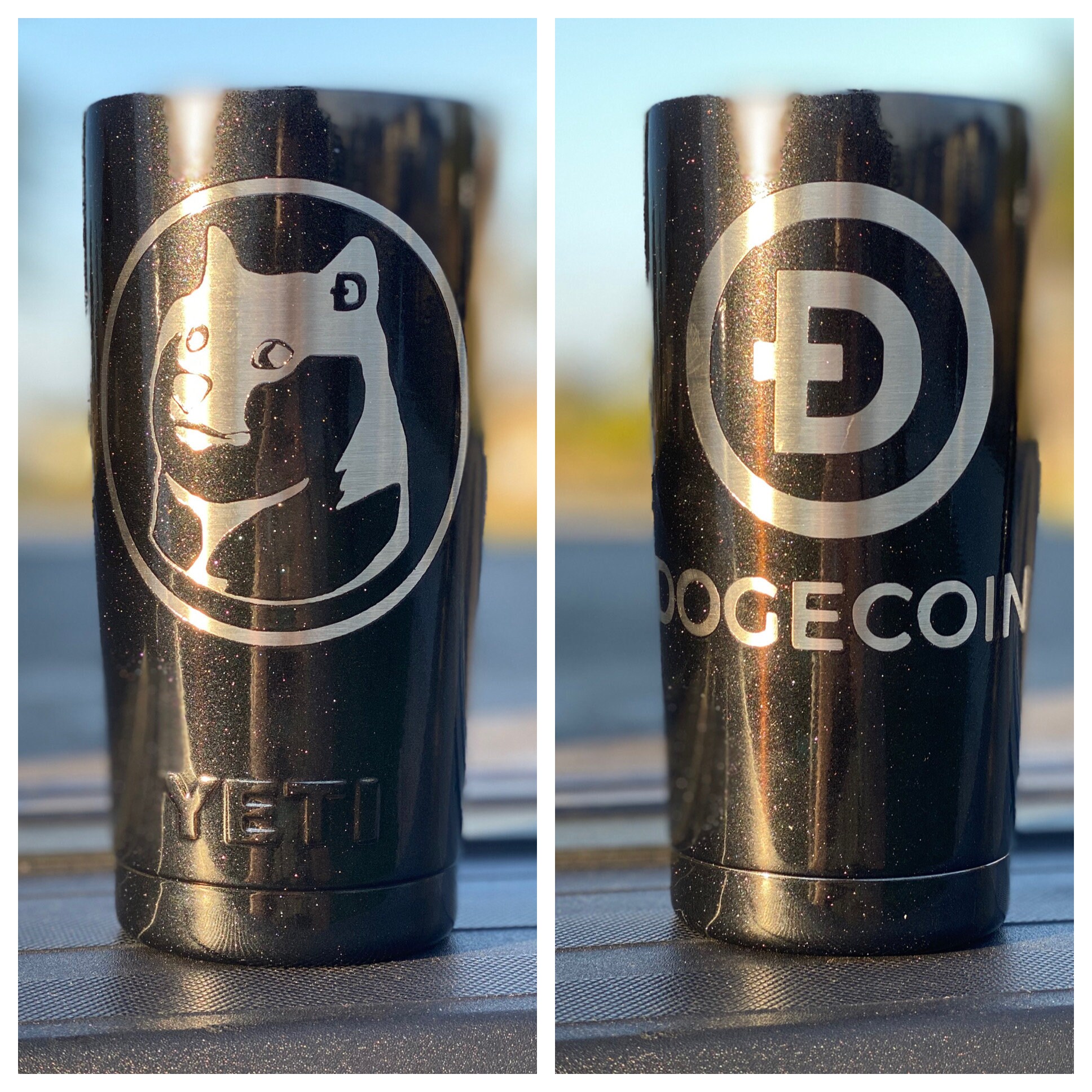DOGE Coin Crypto Powdercoated Yeti Tumbler, Free Personilization! - Etsy