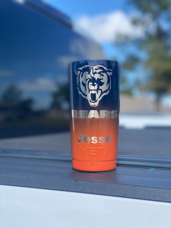 Chicago Bears Powdercoated Yeti Tumbler, Free Personilization! - Etsy
