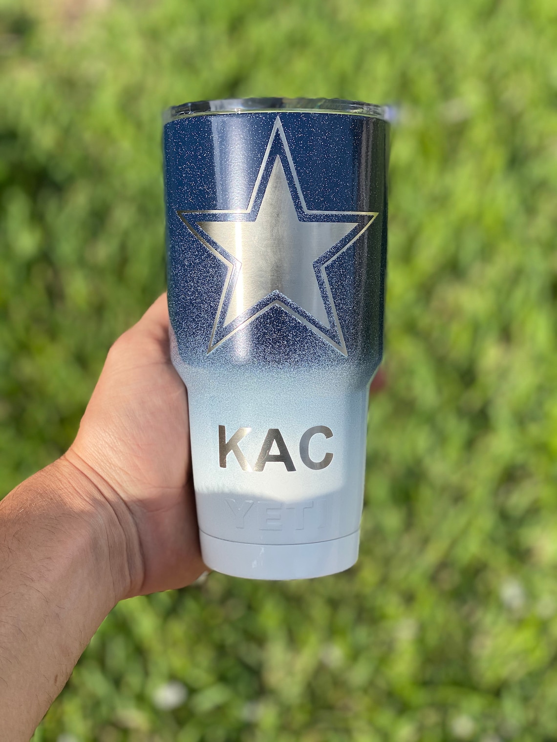 Dallas Cowboys Powdercoated Yeti Tumbler Free Etsy