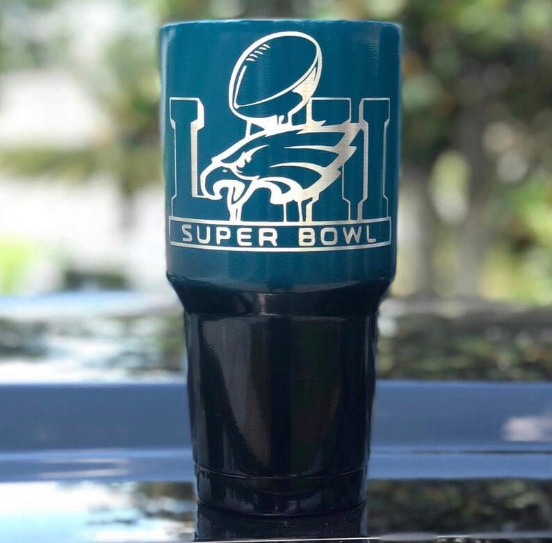 Philadelphia Eagles Powdercoated Yeti Tumbler Free Etsy