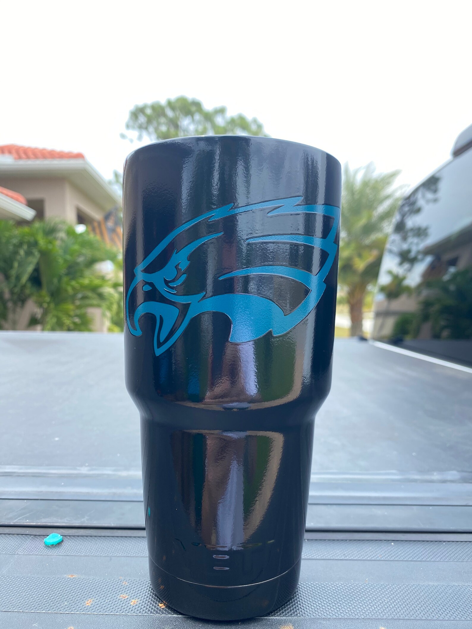 Philadelphia Eagles Powdercoated Yeti Tumbler Free Etsy