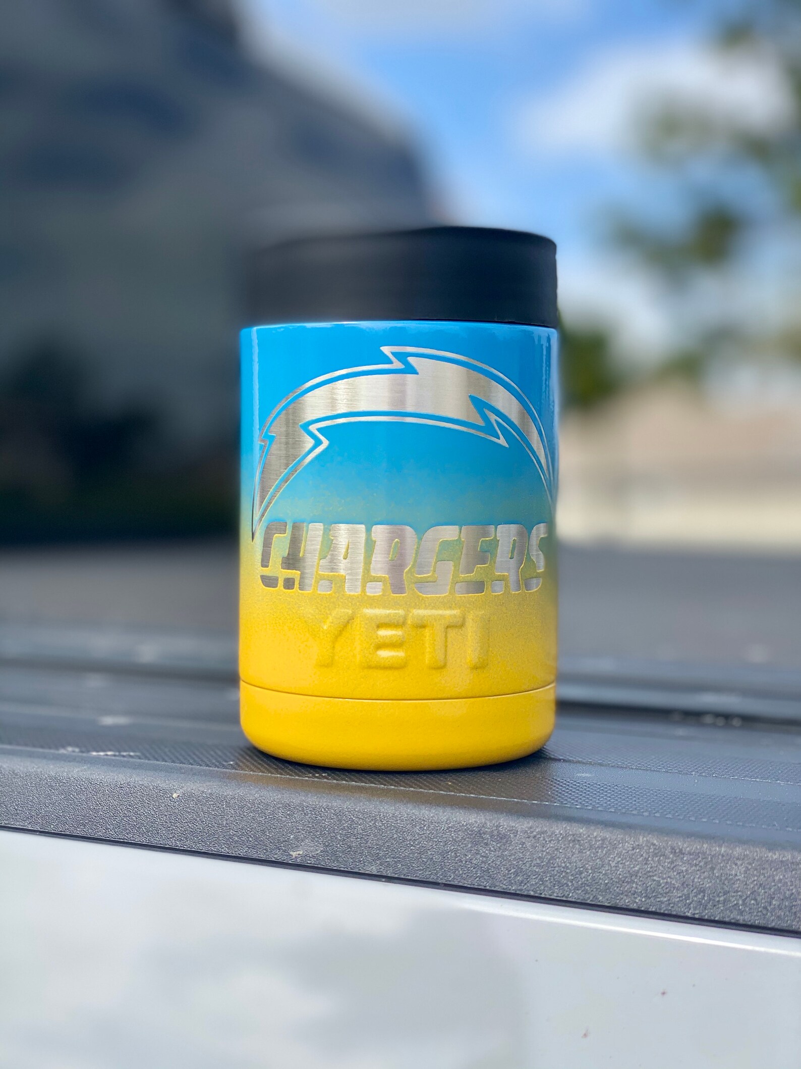 Los Angeles Chargers Powdercoated Yeti Tumbler Free Etsy