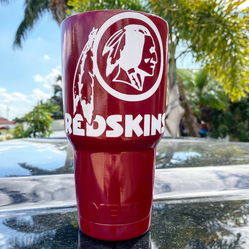 Football Team Powdercoated Yeti Tumbler Free Personilization Etsy
