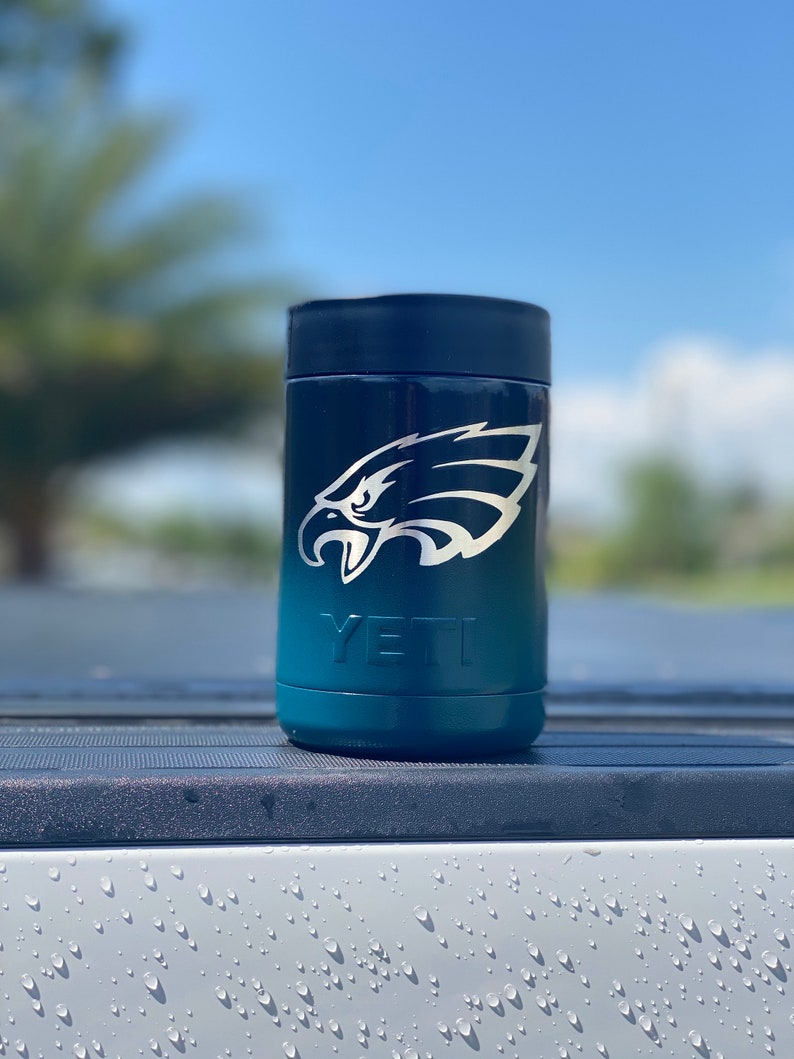 Philadelphia Eagles Powdercoated Yeti Tumbler Free Etsy