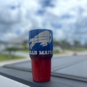 Buffalo Bills Powdercoated Yeti Tumbler, Free Personilization! image 6
