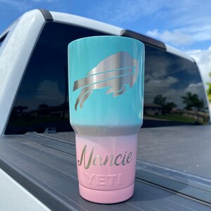 Buffalo Bills Powdercoated Yeti Tumbler, Free Personilization! image 3