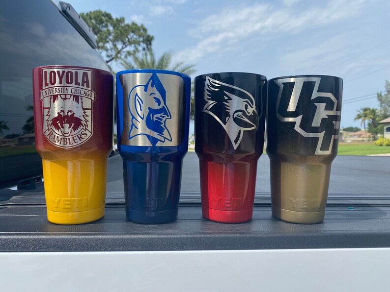 College Team Yeti Powdercoated Yeti Tumbler Free Etsy UK