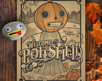 Over the Garden Wall Pottsfield V2 Poster by Mark T. Hardin - Wall Art (Print Only)