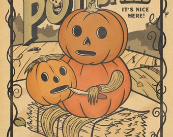 Over the Garden Wall Pottsfield Poster - Wall Art Print by Mark T