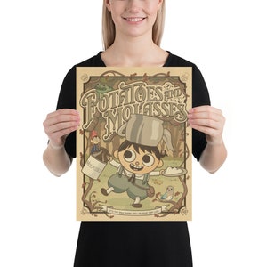 Over the Garden Wall "Potatoes & Molasses" Poster Art by Mark T. Hardin - OTGW Fan Gift Wall Decor Print