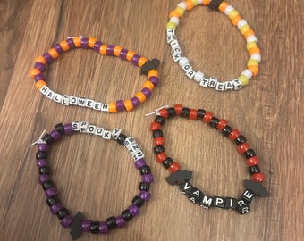 Halloween Kandi Beaded Bracelets
