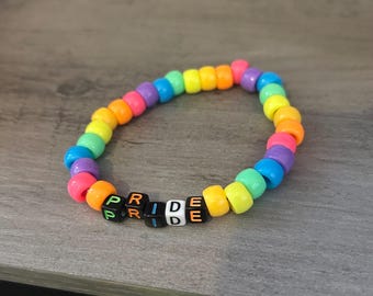 LGBT Gay Pride - Rave Beaded Kandi Bracelet