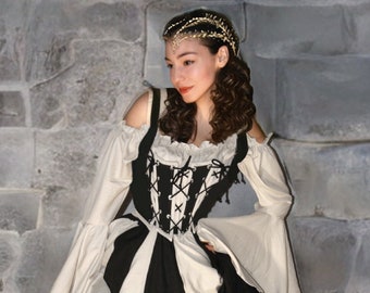 Reminisce - " The Isabella " - Renaissance Women's  5 Piece Costume-Ren Faire - Medieval Fantasy - Dress